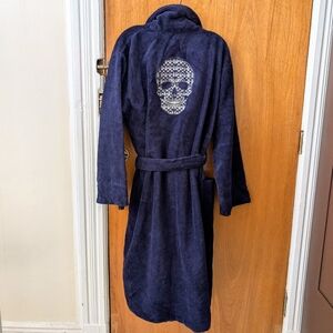 NWOT Robert Graham Skull Terrycloth Winter Robe